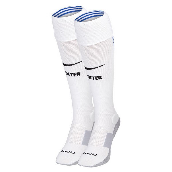 Calcetines Inter de Milán Replica Segunda Ropa 2018/19 Blanco